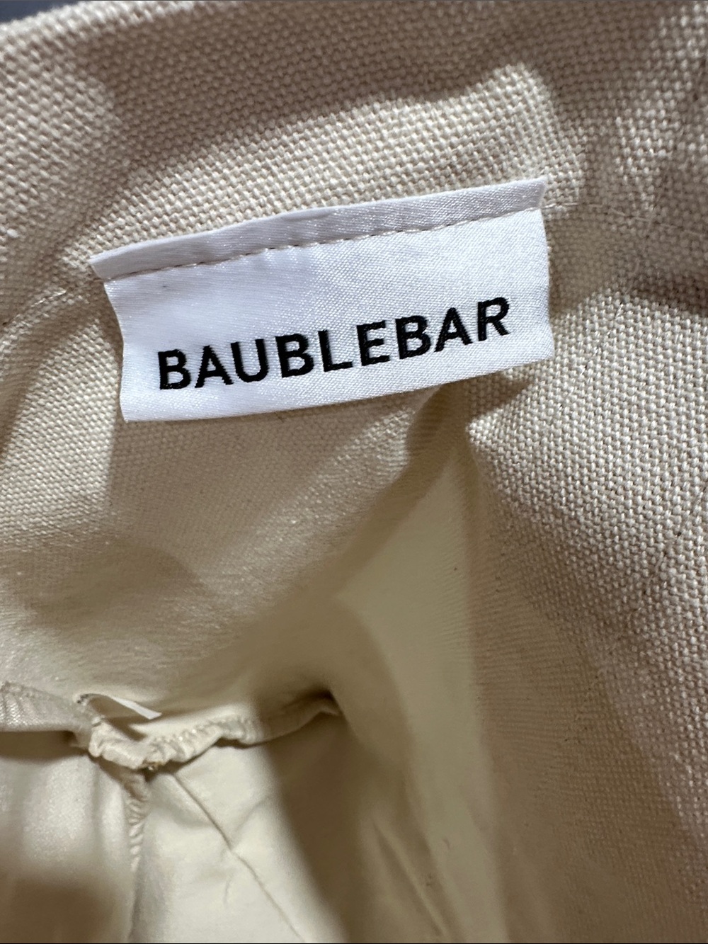 NWOT Baublebar Canvas Tote - Picture 2 of 5